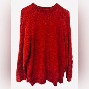 Women Cable Sweater Size Medium